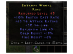 D2r Ladder Rare Ring +10% Fcr/63 Ar/30 Life/Repl Life +5/Cr 19%/Fr 6%