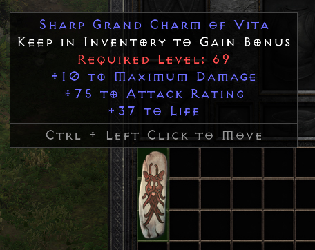 D2r Non Ladder GC 10 Max/75 AR/35 Life Grand Charm